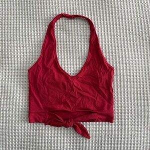 NWT Express One Eleven Halter Tie-Front Crop Top
